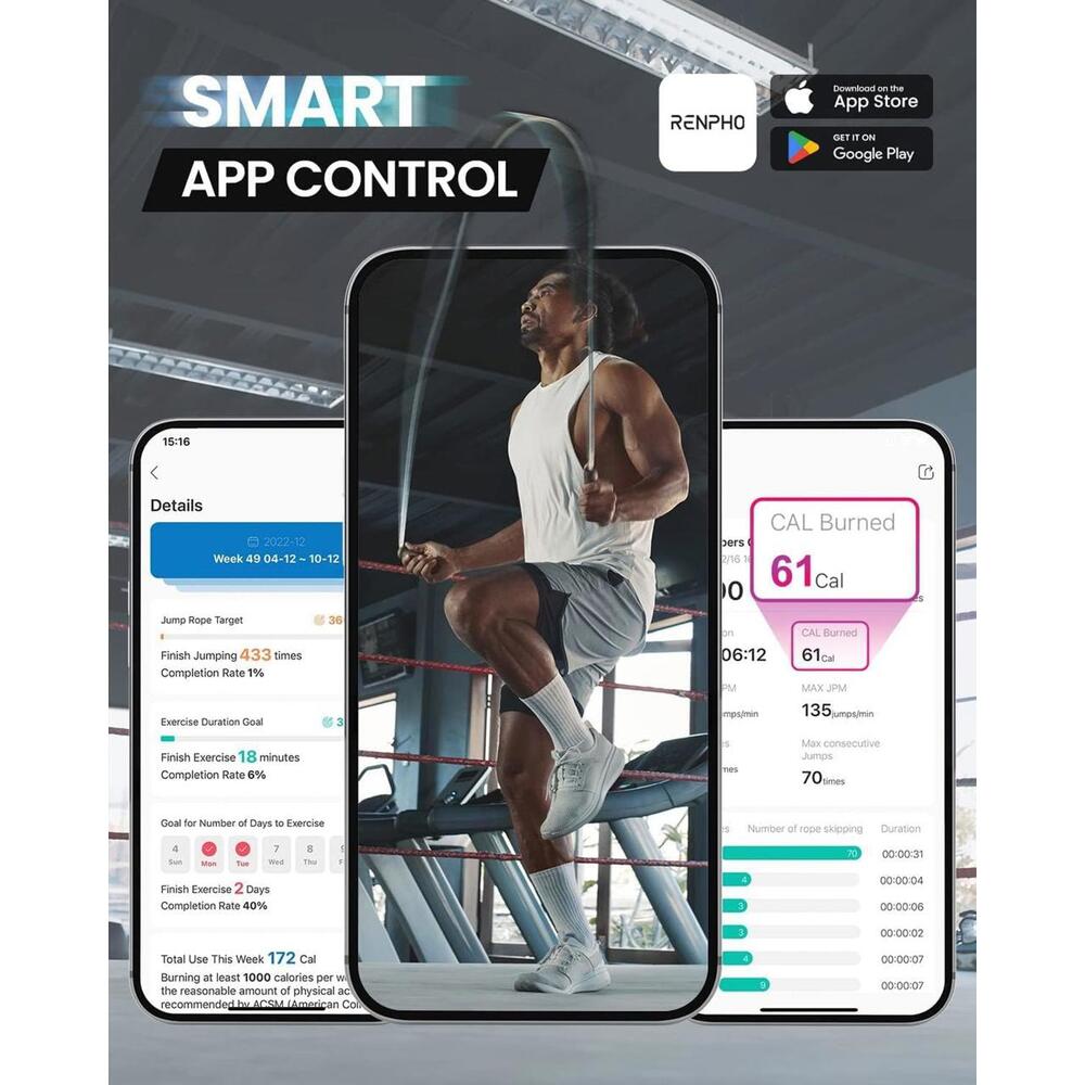 RENPHO Smart Jump Rope - Picture 6 of 8